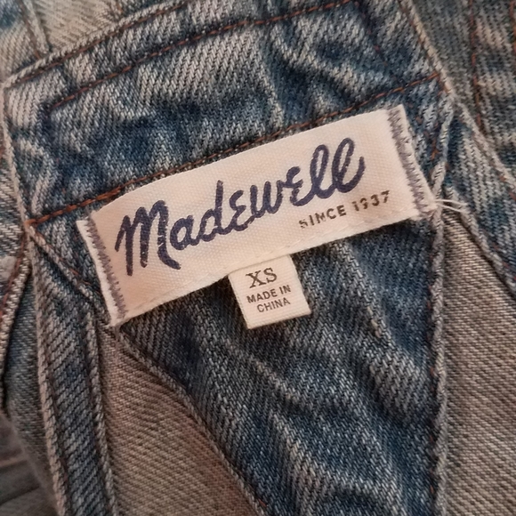 Madewell Adirondack Short Overalls Shortalls XS - Picture 4 of 5